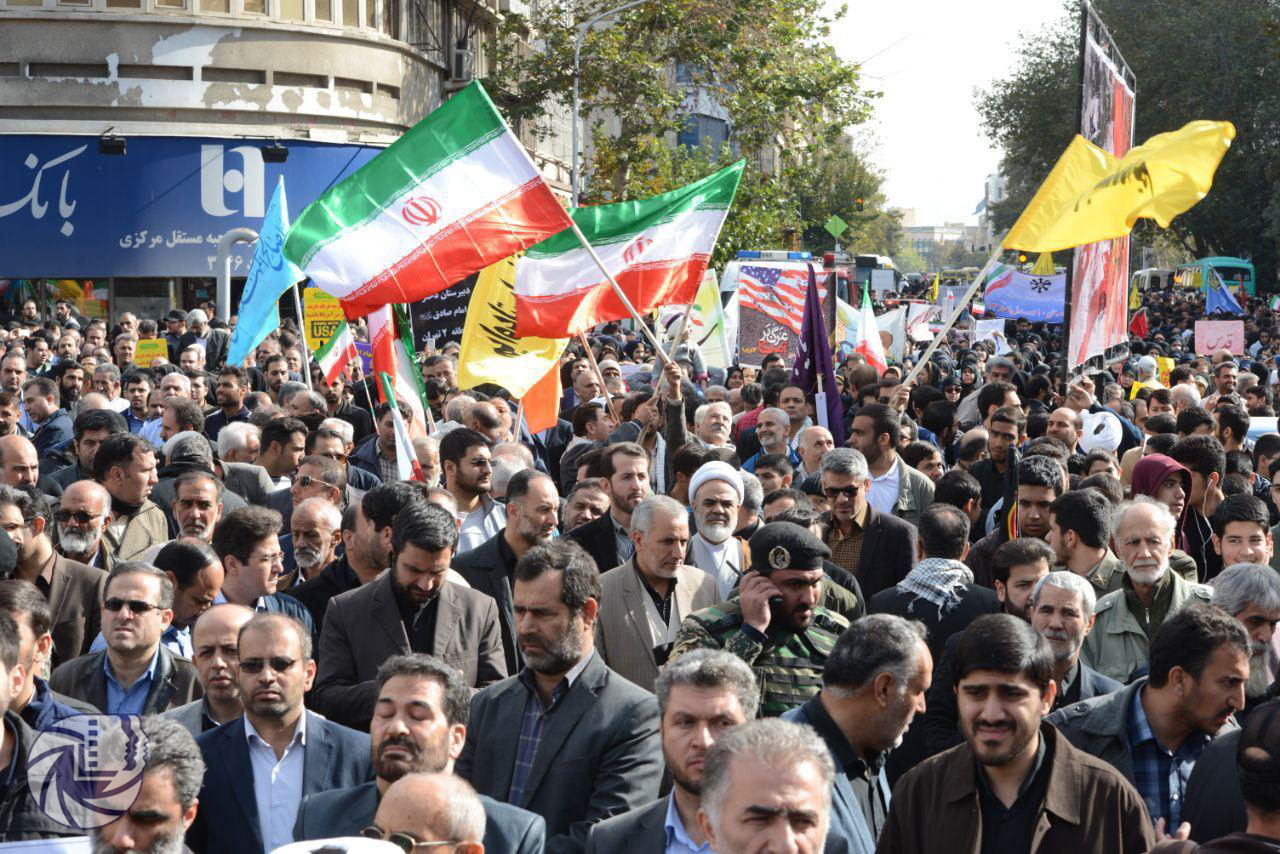 مراسم راهپیمایی روز 13 آبان 1397 اتحادیه عکاسان تهران